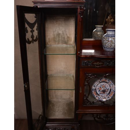 Edwardianische antike Mahagoni Vitrine Sideboard englisch ca 1890