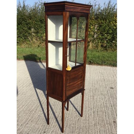 Edwardianische antike Mahagoni Vitrine englisch ca 1890