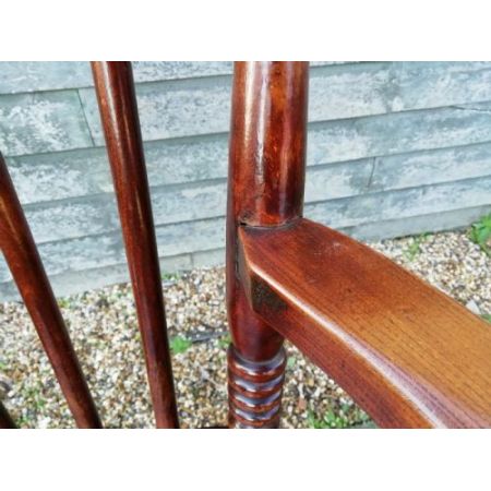 Viktorianischer antiker englischer Landhaus Windsor Stuhl Ulme Buche ca 1860