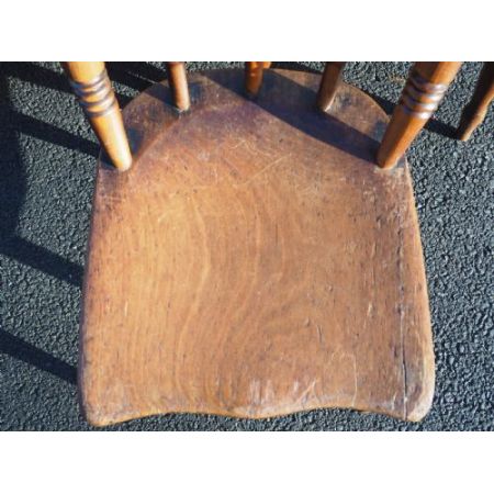 Antike englische Landhaus Stühle Ulme Buche ca 1910