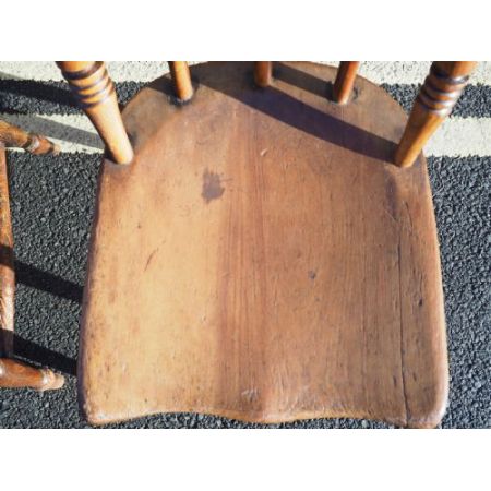 Antike englische Landhaus Stühle Ulme Buche ca 1910