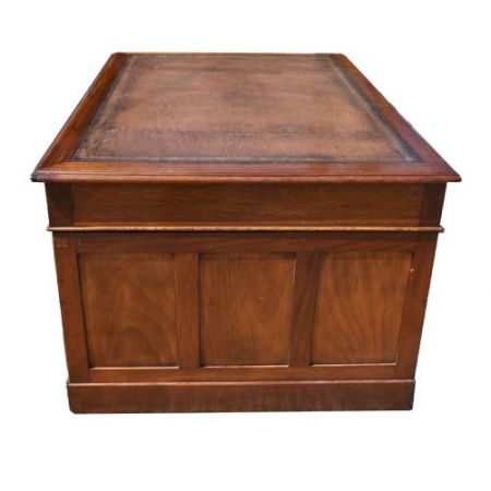 Viktorianischer antiker Mahagoni Schreibtisch britisch ca 1850