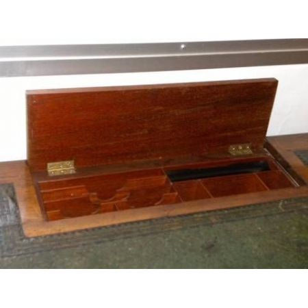 Viktorianischer Sheraton Revival Schreibtisch Mahagoni britisch ca 1890