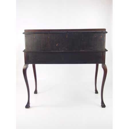 Viktorianischer antiker Mahagoni Schreibtisch britisch ca 1850