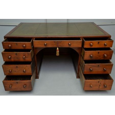 Antiker Regency Schreibtisch Mahagoni britisch ca 1820