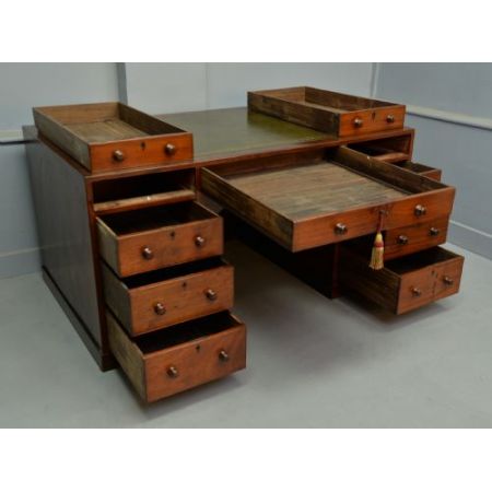 Antiker Regency Schreibtisch Mahagoni britisch ca 1820