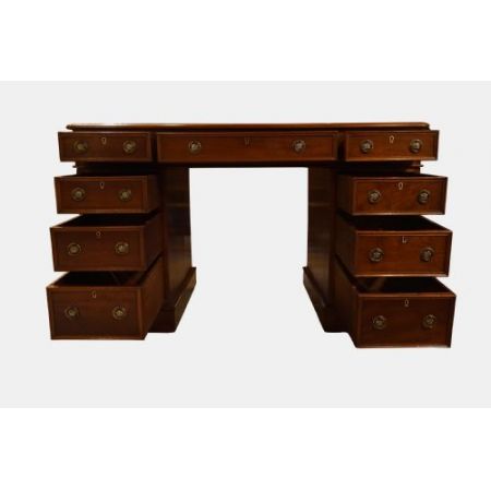 Antiker englischer Mahagoni Schreibtisch ca 1880