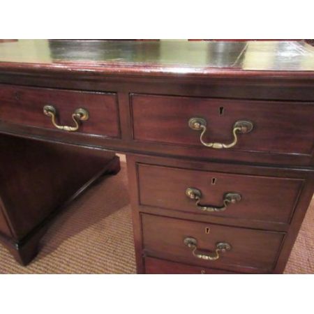 Viktorianischer antiker Mahagoni Schreibtisch englisch ca 1880