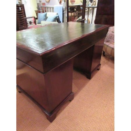 Viktorianischer antiker Mahagoni Schreibtisch englisch ca 1880