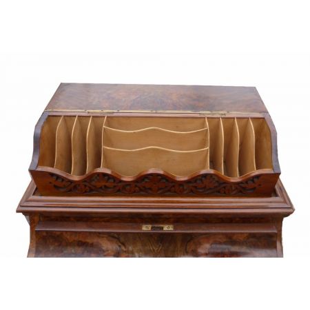 Viktorianischer Davenport Schreibtisch Nussbaum englisch antik ca 1850