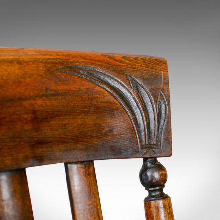 Edwardianischer antiker Windsor Chair Landhaus Stuhl Eiche ca 1910