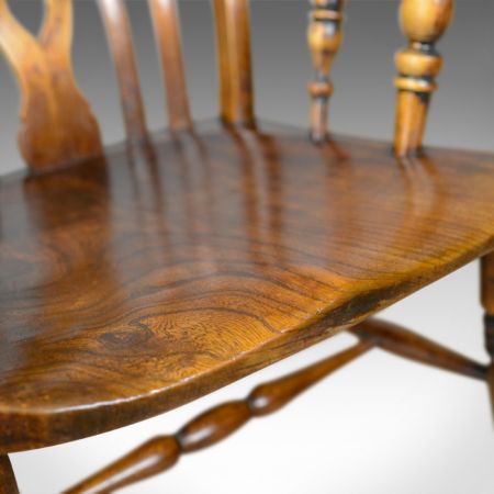 Edwardianischer antiker Windsor Chair Landhaus Stuhl Eiche ca 1910