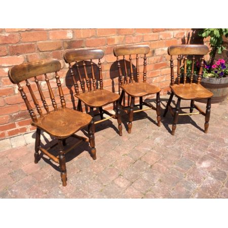 Antike englische Landhaus Stühle Ulme ca 1830