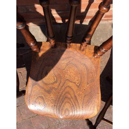 Antike englische Landhaus Stühle Ulme ca 1830