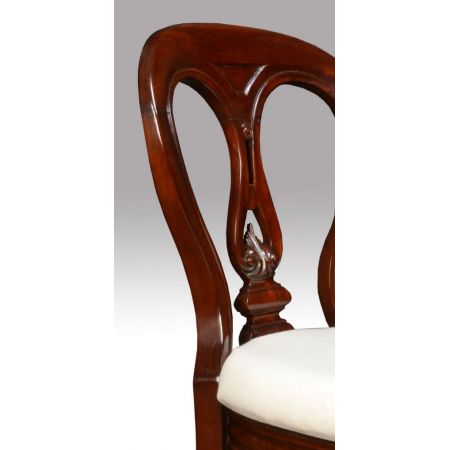 Viktorianische antike Mahagoni Stühle Küchenstühle englisch ca 1850