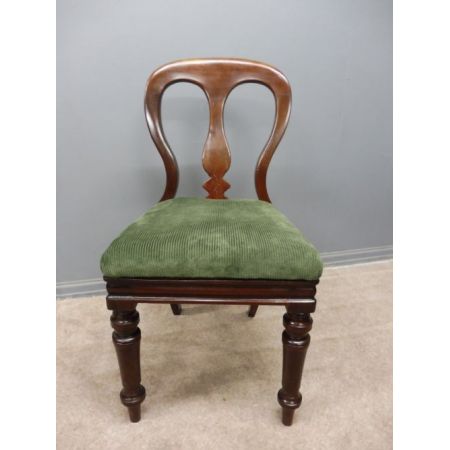 Viktorianischer antiker Mahagoni Stuhl englisch ca 1870