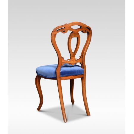 Viktorianische antike Nussbaum Stühle englisch ca 1850