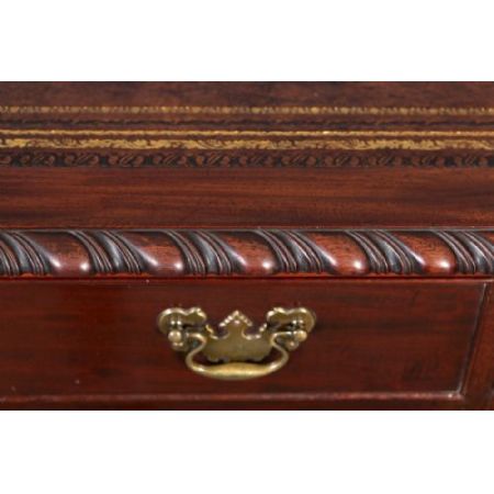 Edwardianischer antiker Mahagoni Schreibtisch englisch ca 1900