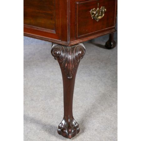 Edwardianischer antiker Mahagoni Schreibtisch englisch ca 1900