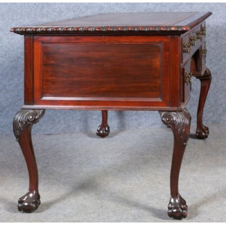 Edwardianischer antiker Mahagoni Schreibtisch englisch ca 1900