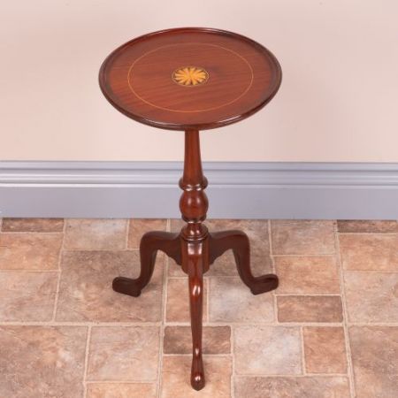 Antiker britischer Mahagoni Weintisch Beistelltisch ca 1920