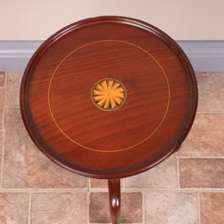 Antiker britischer Mahagoni Weintisch Beistelltisch ca 1920