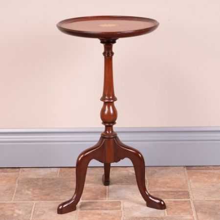 Antiker britischer Mahagoni Weintisch Beistelltisch ca 1920