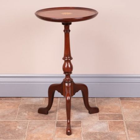 Antiker britischer Mahagoni Weintisch Beistelltisch ca 1920