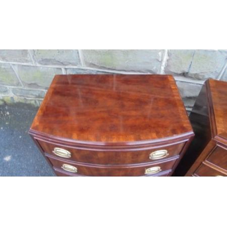 Antike Mahagoni Nachtschränke Beistelltische britisch ca 1920