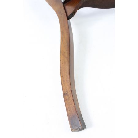 Edwardianischer Arts & Crafts Nussbaum Beistelltisch antik ca 1905