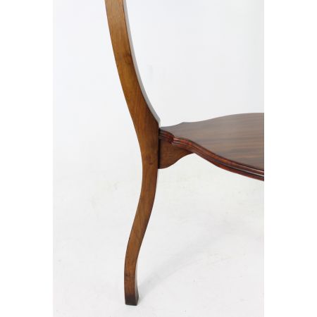 Edwardianischer Arts & Crafts Nussbaum Beistelltisch antik ca 1905