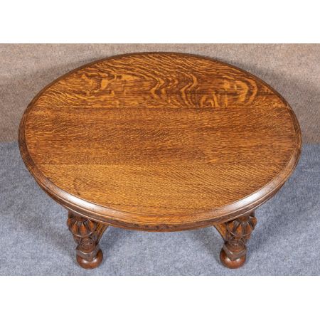 Antiker britischer Kaffeetisch Eiche ca 1920