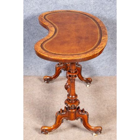 Viktorianischer antiker Nussbaum Beistelltisch Schreibtisch englisch ca 1880