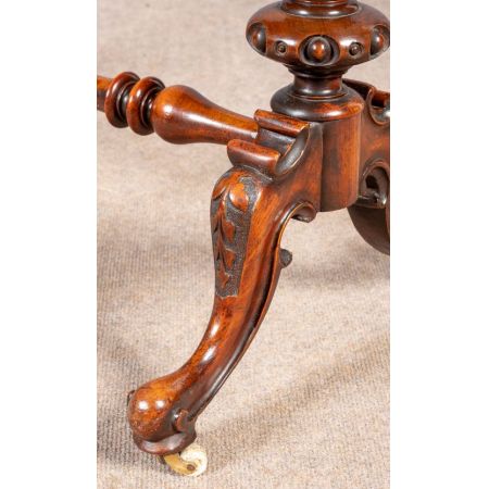 Viktorianischer antiker Nussbaum Beistelltisch Schreibtisch englisch ca 1880