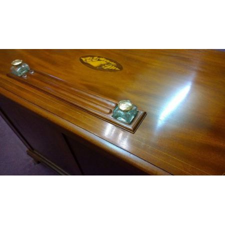 Antiker Sheraton Revival Schreibtisch Mahagoni englisch ca 1900