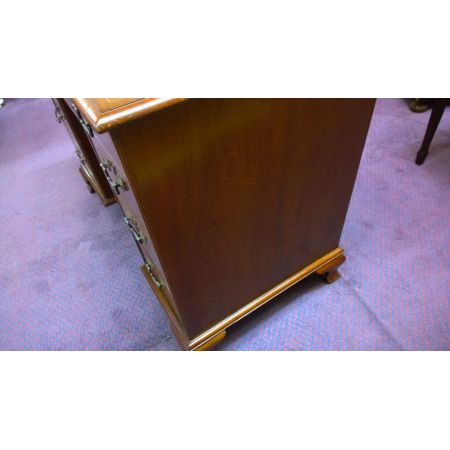 Antiker Sheraton Revival Schreibtisch Mahagoni englisch ca 1900