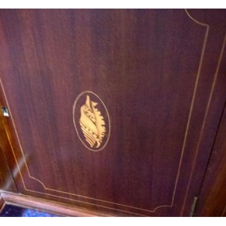 Antiker Sheraton Revival Schreibtisch Mahagoni englisch ca 1900