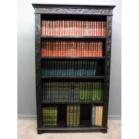 Viktorianisches antikes Bücherregal Eiche englisch ca 1890
