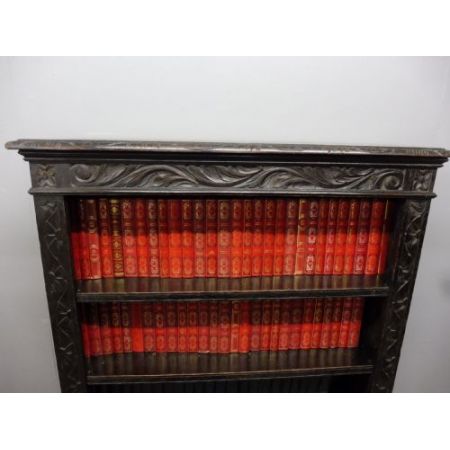 Viktorianisches antikes Bücherregal Eiche englisch ca 1890