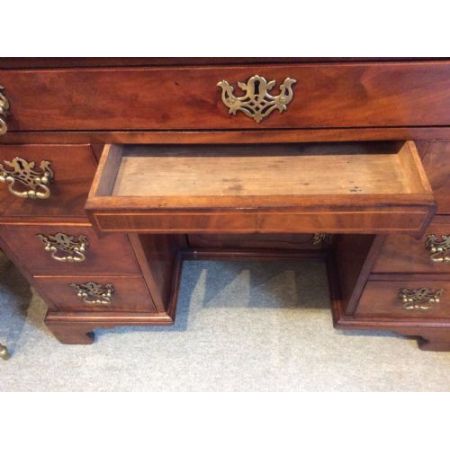 Georgianischer antiker Mahagoni Schreibtisch englisch ca 1800