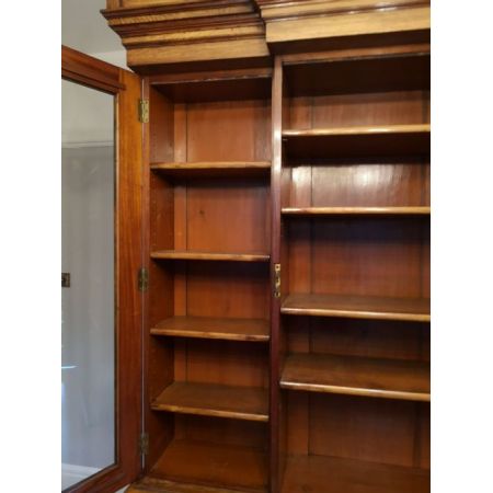 Antiker britischer Bücherschrank Eiche ca 1880