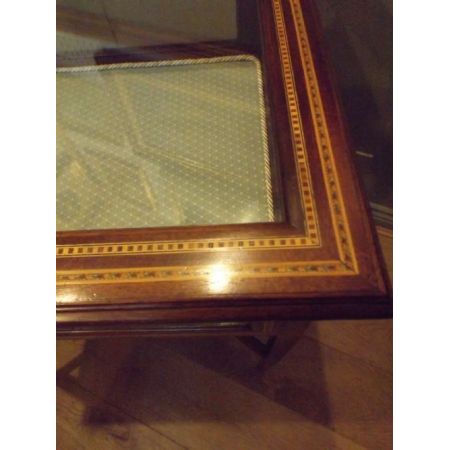 Viktorianische Antike Englische Mahagoni Bijouterie Vitrine ca. 1880