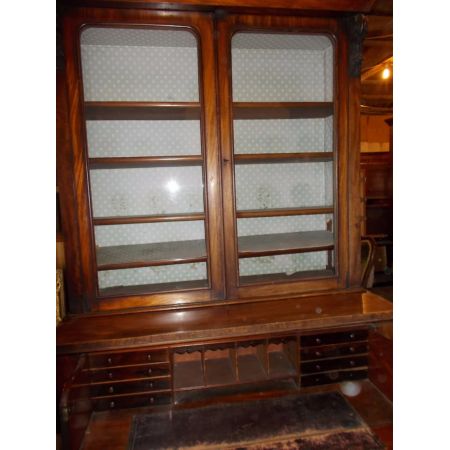 Antiker viktorianischer Mahagoni Bücherschrank englisch ca 1880