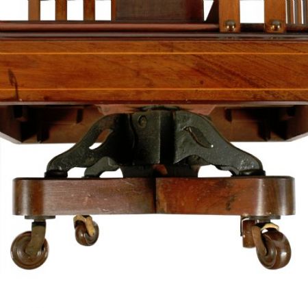 Antikes britisches Revolving Bookcase Mahagoni Bücherregal ca 1890