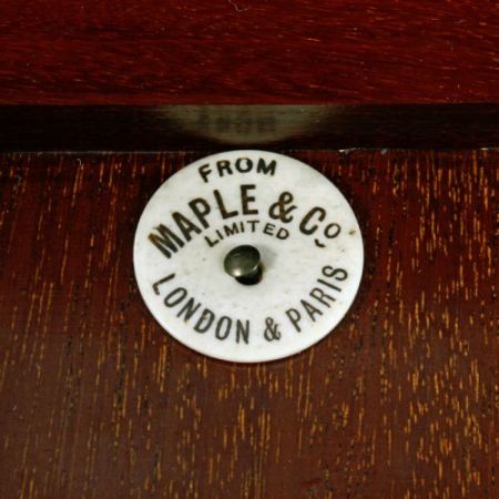 Antikes britisches Revolving Bookcase Mahagoni Bücherregal ca 1890