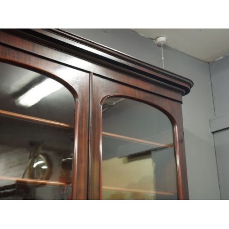 Viktorianischer antiker Mahagoni Bücherschrank englisch ca 1870