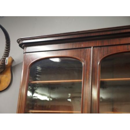 Viktorianischer antiker Mahagoni Bücherschrank englisch ca 1870