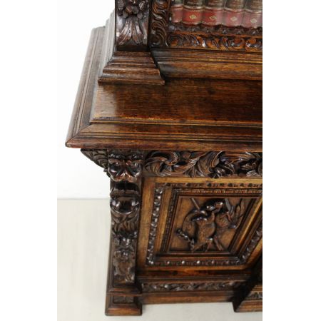 Antiker englischer Eichen Bücherschrank ca 1880