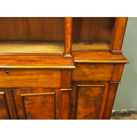 Viktorianischer antiker Mahagoni Bücherschrank englisch ca 1840