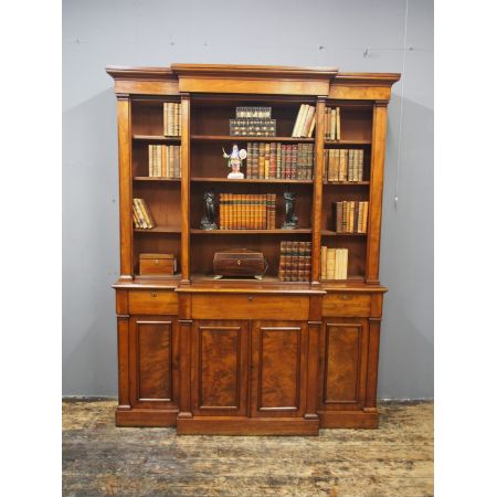 Viktorianischer antiker Mahagoni Bücherschrank englisch ca 1840